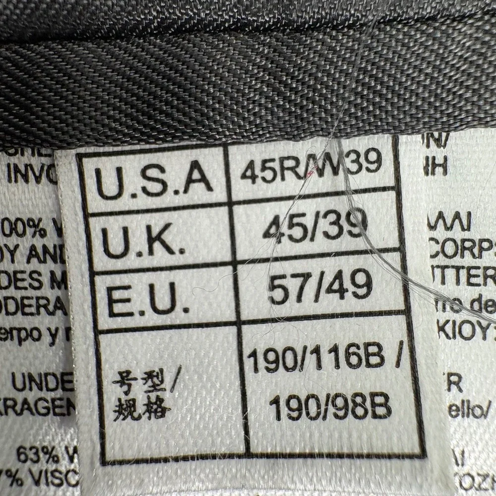 Brooks Brothers Blazer 45R Gray 1818 Madison Fit Estrato Stretch Italian Wool